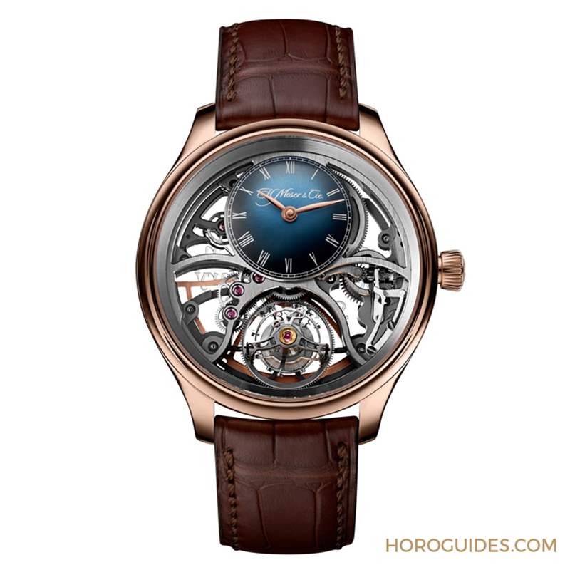 賀高登鐘表50周年! H. Moser & Cie.勇創(chuàng)者圓柱陀飛輪鏤空紀(jì)念腕表限量發(fā)行-復(fù)刻表