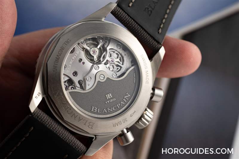 BLANCPAIN - 18K紅金藍面、23級鈦灰面，Blancpain五十噚深潛器飛返計時碼表兩款延伸新作