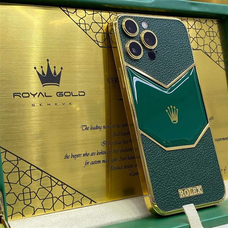 Rolex限量版iPhone開箱?24K金打造真土豪風范比戴勞力士更氣派-復刻表