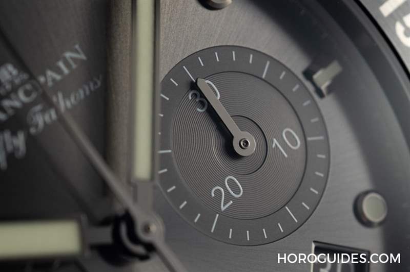 BLANCPAIN - 18K紅金藍面、23級鈦灰面，Blancpain五十噚深潛器飛返計時碼表兩款延伸新作