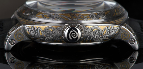 馬格萊特谷花鐫刻金鑲嵌腕表-復(fù)刻表