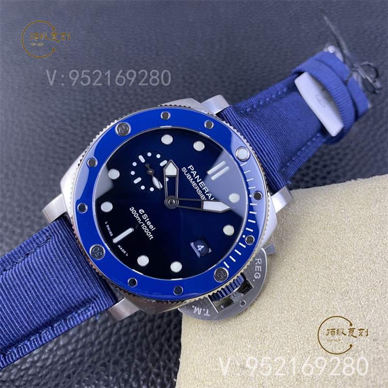 SBF廠(VS廠)新品沛納海pam1289藍(lán)色拋光圈口腕表做工如何-復(fù)刻表