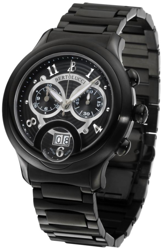 Bertolucci All Black Giro Chronograph 貝托魯奇環(huán)形計(jì)時(shí)怪異尖叫臉表盤(pán)腕表-復(fù)刻表