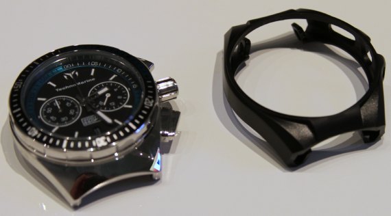 TechnoMarine Cruise Sport cover off 泰諾船舶重返市場四分之一橙圈腕表-復刻表