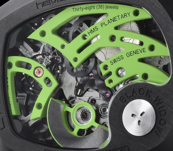 Ladoire_BlackWidow_MrGreen_Backclose 拉多爾黑寡婦“格林先生”限量版手表-復刻表