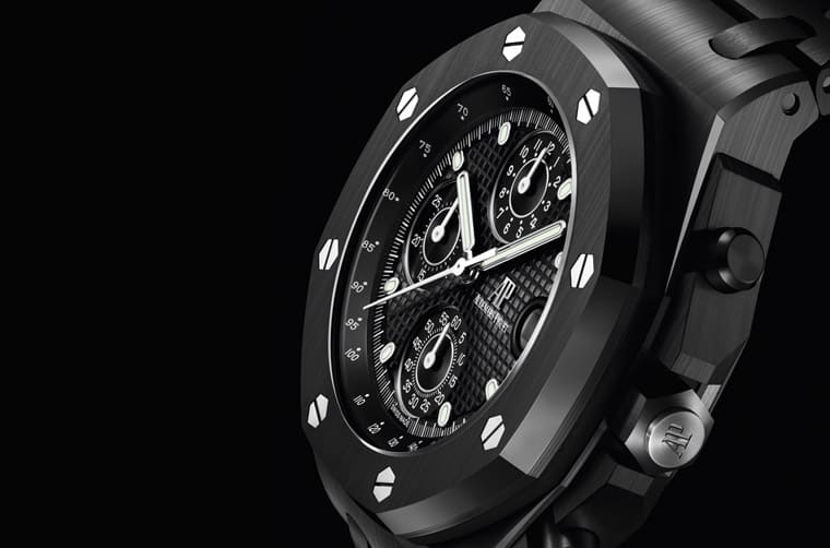 愛彼皇家橡樹離岸型自動計時碼表“The Beast”首見黑色陶瓷版本-復刻表
