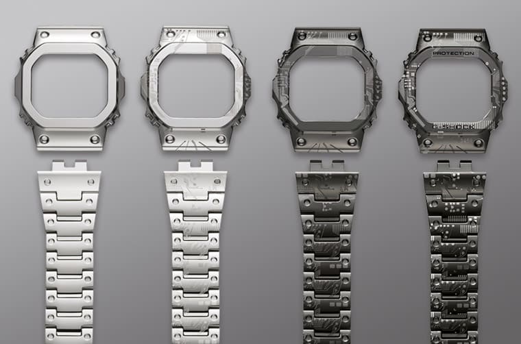 G-SHOCK全金屬GMW-B5000新增以機芯電路板為靈感的鈦合金旗艦款-復刻表