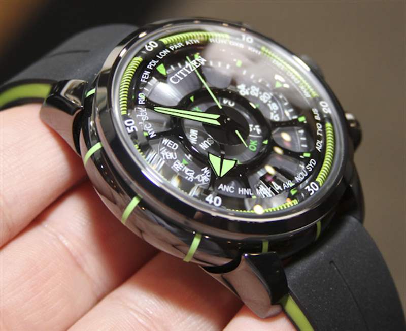 Citizen Ecodrive Satellite watch-7 西鐵城光動能衛星電波手表上手-復刻表