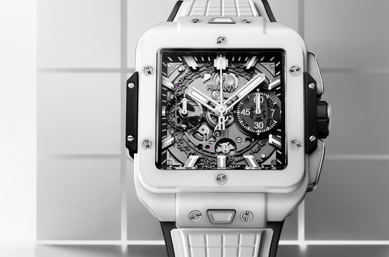 宇舶Square Bang計(jì)時(shí)表搭配藍(lán)寶石或陶瓷材質(zhì)突顯獨(dú)特方形美學(xué)-復(fù)刻表