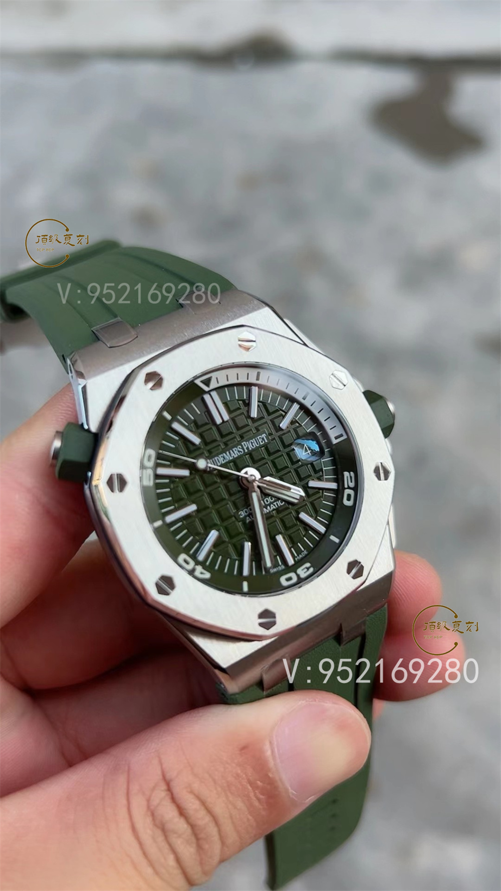 APS廠愛彼AP15710新配色綠/白盤一體機做工怎么樣-復刻表