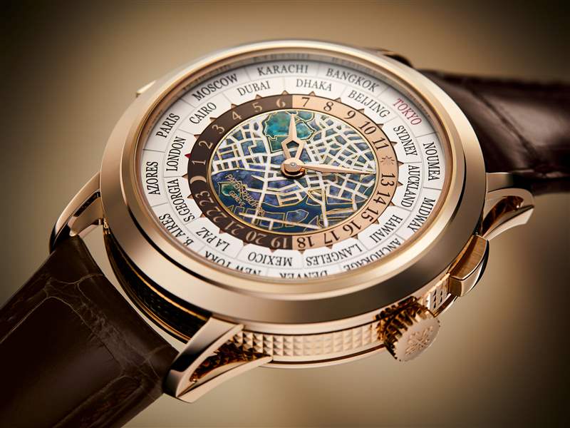 Patek Philippe百達(dá)翡麗推出Ref. 5531R-014 Tokyo 2023世界時(shí)間三問報(bào)時(shí)腕表：東京地圖-復(fù)刻表