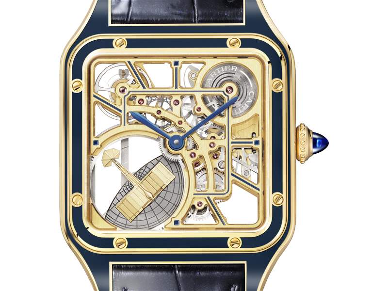 Cartier新品亮點：Santos-Dumont鏤空「小飛機」擺陀，Tank Normale 24小時顯示，Tank Louis Cartier三色金馬賽克-復(fù)刻表