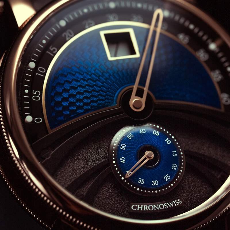 Chronoswiss推出Delphis Oracle數(shù)字跳時腕表：藍色琺瑯與璣鏤工藝-復(fù)刻表