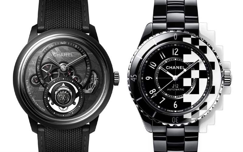 Chanel香奈兒新品亮點：Monsieur de Chanel隕石盤陀飛輪，J12 Cyber??netic黑白像素-復(fù)刻表