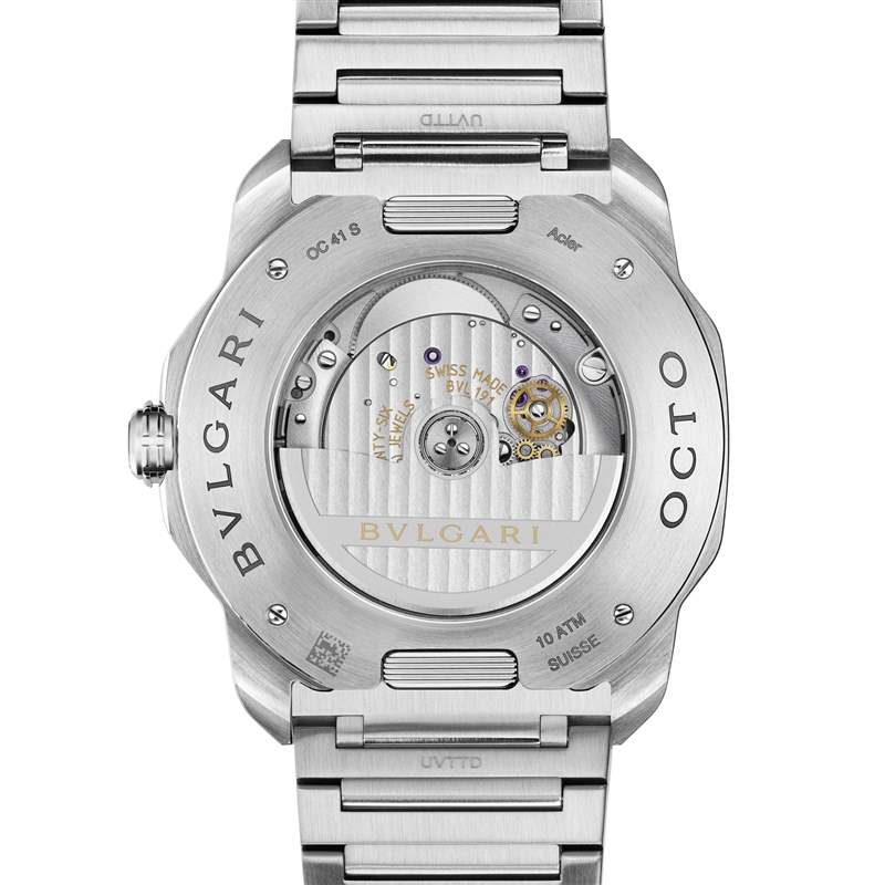 寶格麗推出全新Octo Roma系列腕表:巴黎釘紋表盤、中央飛行陀飛輪、虎眼石鑲嵌機芯-復刻表