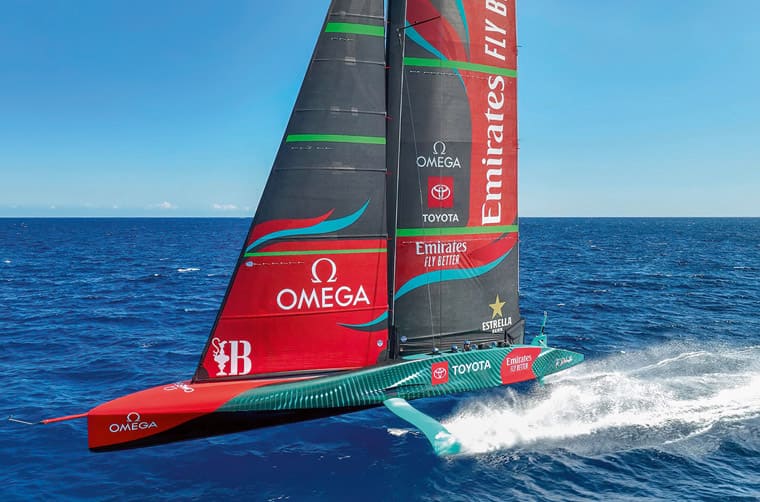 歐米茄以海馬Planet Ocean計時碼表為基礎(chǔ)創(chuàng)作最新阿聯(lián)酋航空紐西蘭ETNZ船隊聯(lián)名表-復(fù)刻表