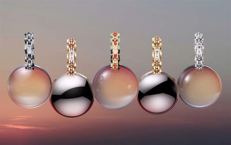 Cartier推出5枚Mécabille高級(jí)珠寶腕表：寶石滾珠與方釘元素-復(fù)刻表