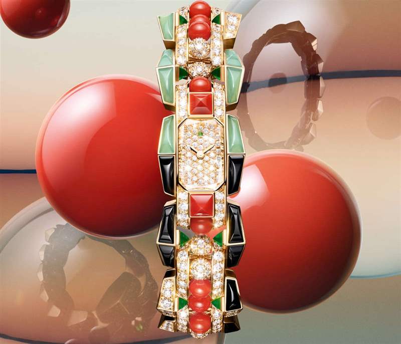 Cartier推出5枚Mécabille高級(jí)珠寶腕表：寶石滾珠與方釘元素-復(fù)刻表