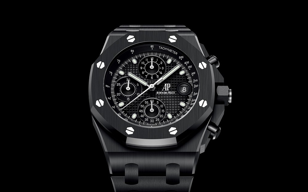 愛(ài)彼推出Royal Oak Offshore Chronograph Black Ceramic黑色陶瓷飛返計(jì)時(shí)碼表-復(fù)刻表