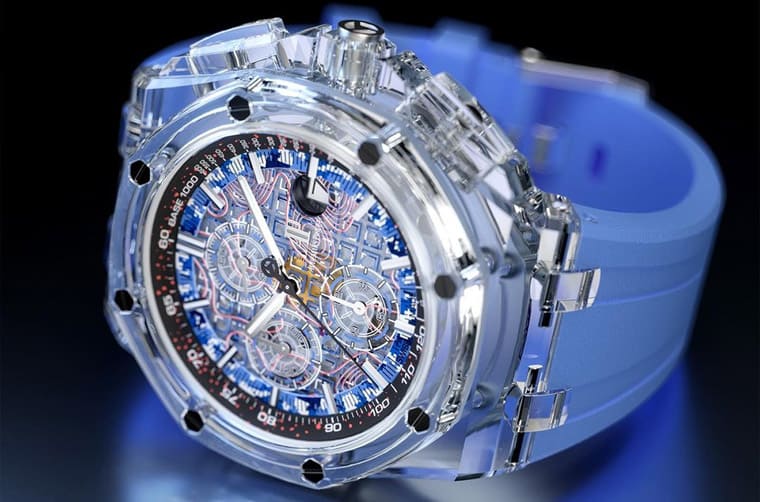 超吸睛！主打迷彩軍事風的透明皇家橡樹離岸型計時碼表-復刻表