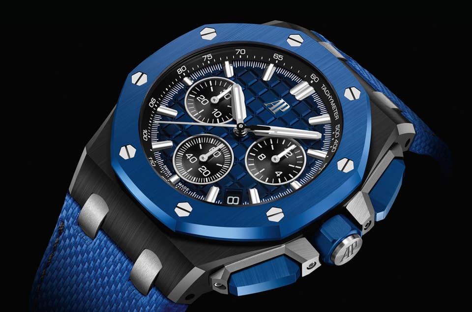 愛彼同步釋出兩款皇家橡樹離岸型自動上鏈計時碼表異材質(zhì)搭配造型吸睛-復(fù)刻表