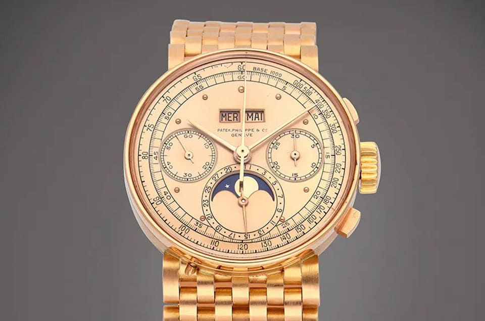 百達(dá)翡麗獨(dú)一無二1518萬年歷計(jì)時(shí)碼表將拍賣估價(jià)上看1億4000萬臺(tái)幣-復(fù)刻表