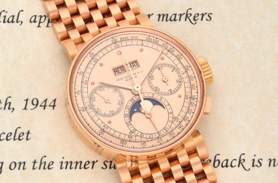 百達(dá)翡麗獨(dú)一無二1518萬年歷計(jì)時(shí)碼表將拍賣估價(jià)上看1億4000萬臺(tái)幣-復(fù)刻表