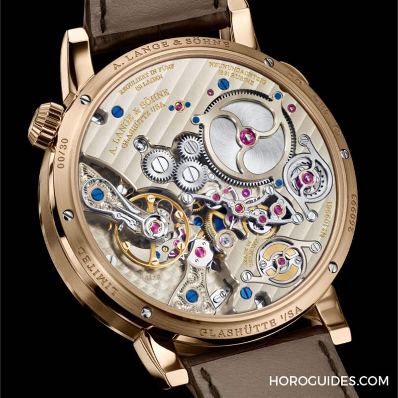 溫暖蜜金限量登場｜朗格Zeitwerk Minute Repeater 18K蜂蜜金版-復刻表