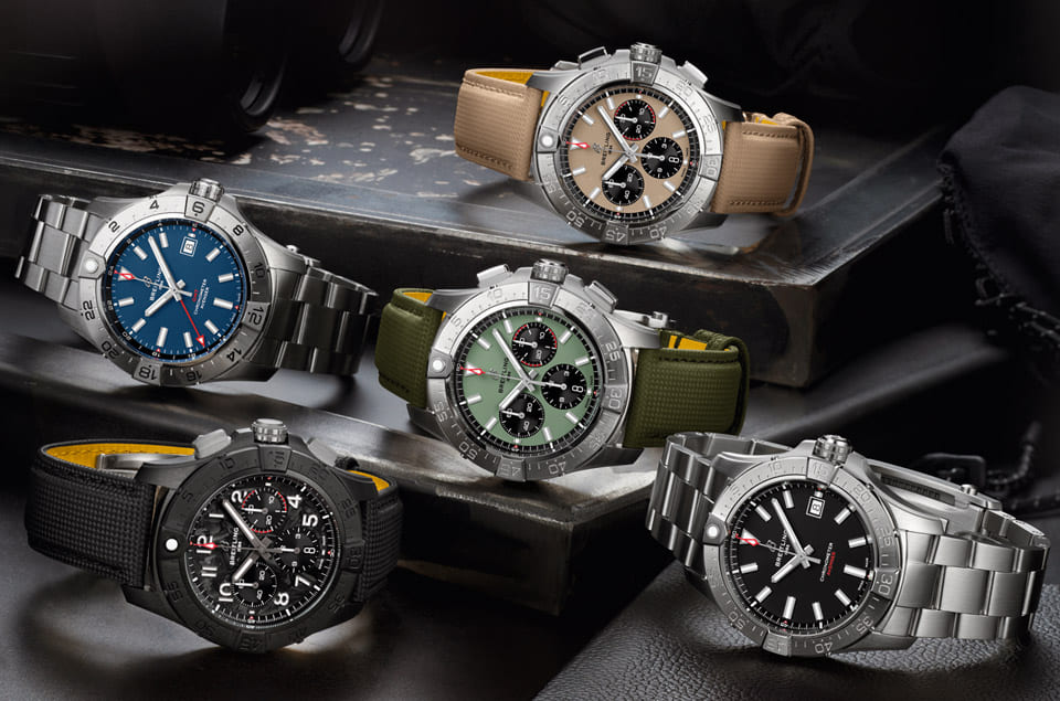 百年靈Avenger復(fù)仇者系列新品登場計時、世界時區(qū)到三針一應(yīng)俱全-復(fù)刻表