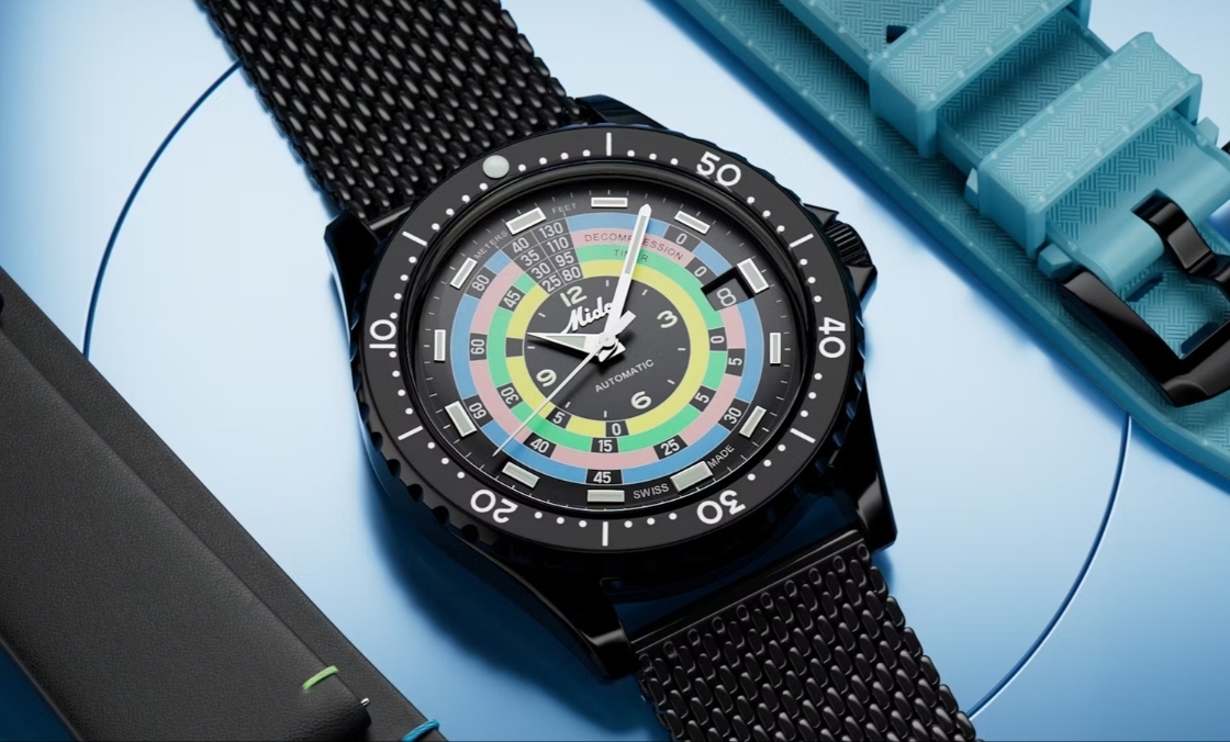 漆黑中的復古“彩虹圈”! MIDO再度推出Ocean Star Decompression Timer 1961復刻限量版-復刻表