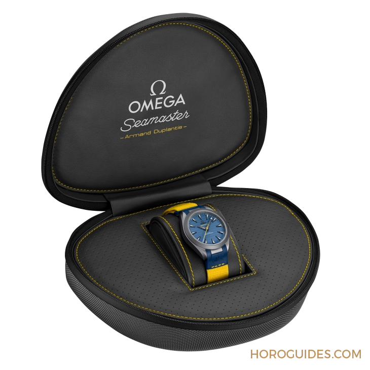 超輕鈦金！ OMEGA為奧運(yùn)金牌得主Armand Duplantis推出新款Seamaster Aqua Terra Ultra Light-復(fù)刻表